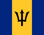 flag of Barbados 150x120 - Nations, Nationalities and Languages in Farsi A-H