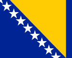 flag of Bosnia Herzegovina 150x120 - Nations, Nationalities and Languages in Farsi A-H