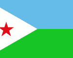 flag of Djibouti 150x120 - Nations, Nationalities and Languages in Farsi A-H