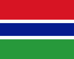 flag of Gambia 150x120 - Nations, Nationalities and Languages in Farsi A-H