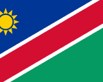 flag of Namibia 150x120 - Nations, Nationalities and Languages in Farsi N-S