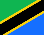 flag of Tanzania 150x120 - Nations, Nationalities and Languages in Farsi T-Z