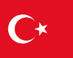 flag of Turkey 150x120 - Nations, Nationalities and Languages in Farsi T-Z