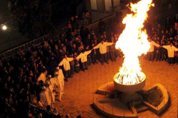 chahar shanbe suri festival fire in Iran celebration of light winning over darkness - Happy Nowruz!