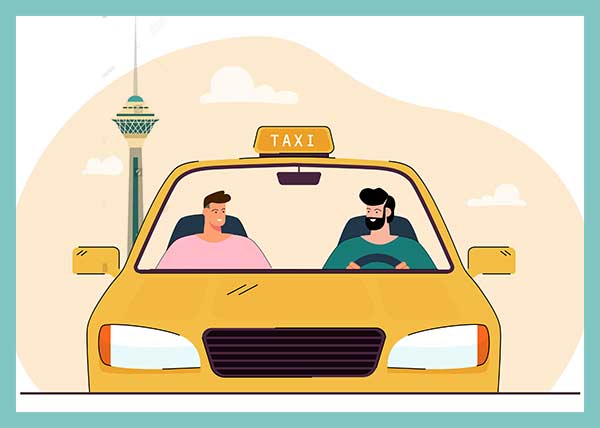 talking to a driver in Farsi - Taking a Taxi in Iran