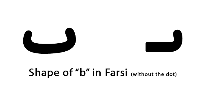 b shape in Farsi - Learning Persian Alphabet (01)